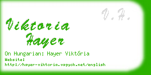 viktoria hayer business card