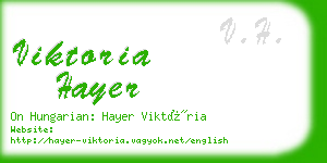 viktoria hayer business card